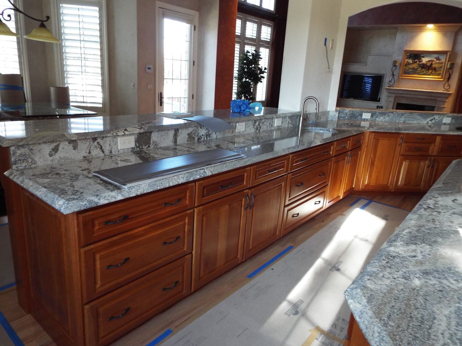 Cabinetry in window light
